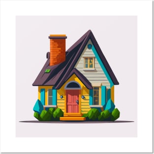 Cute House Posters and Art